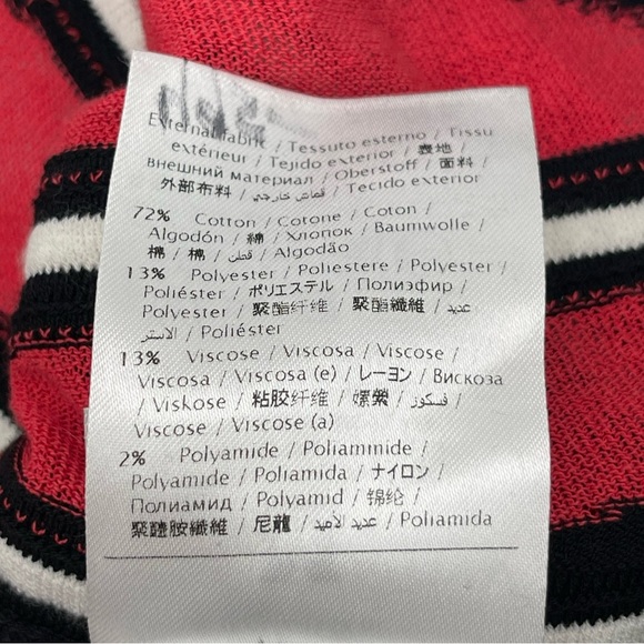 M by Missoni Women’s Sz 46 US 10 Petal Intarsia Knit Striped Halter Top Peplum - Picture 13 of 15